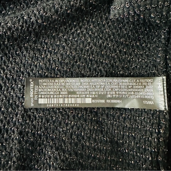 Love For Humanity Black Label Women’s Sz Large Black & Gold Long Sleeve Cardigan - Picture 5 of 9